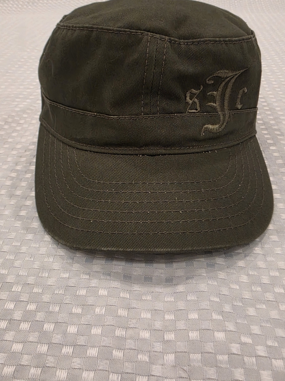 Sean John Olive Green Military-Style Cadet Cap